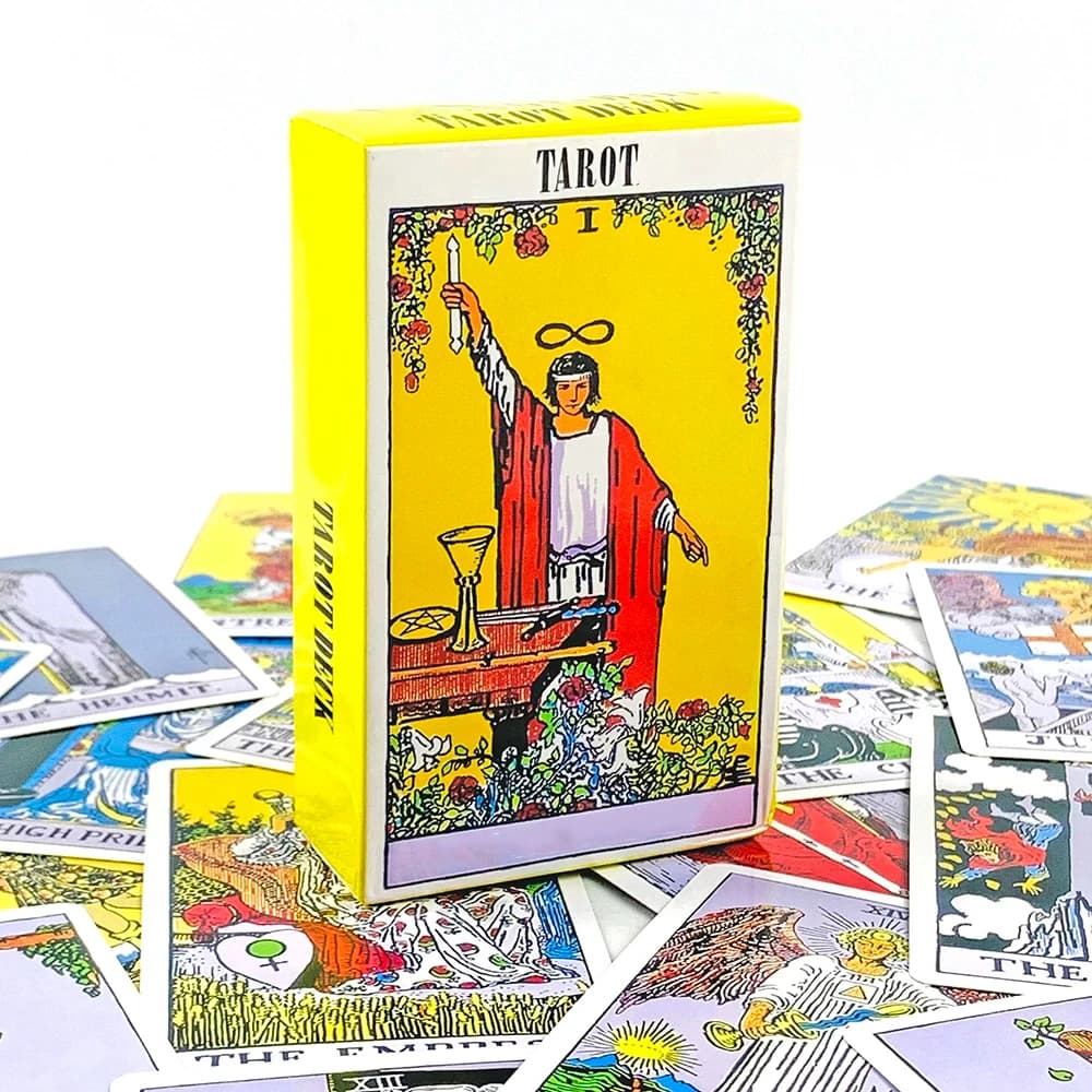 Classico The Rider Tarocchi Versione inglese/spagnola Previsione Divinazione Gioco da tavolo Giochi di festa Waite Tarocchi Mazzo Libretto Giocattolo