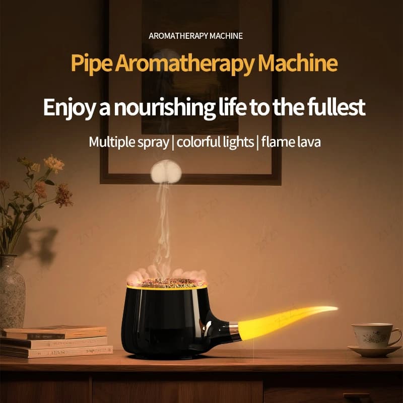 Macchina per aromaterapia con anello per styling creativo per tubi Macchina per aromaterapia con umidificazione leggera per atmosfera colorata USB