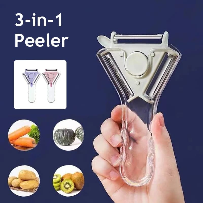 WXCOO Stainless Steel Peeler Fruit Knife Kitchen Utensils with PP Handle Household Vegetable and Fruit Peeler Potato