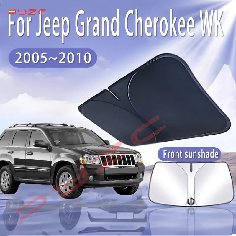 Visiera parasole per auto per Jeep Grand Cherokee WK 2005 ~ 2010 Parabrezza anteriore Parasole Isolamento termico Raffreddamento estivo Accessori auto