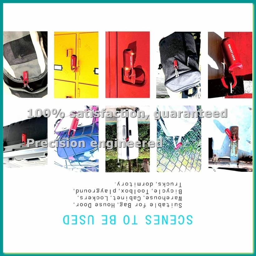 Digital Lock M01 Anti-theft, Keyless Smart Lock USB Charging for Home, Bike, Cabinet, Black-TCES