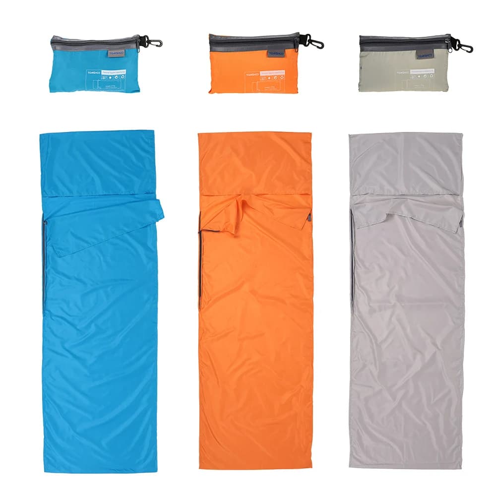 TOMSHOO 70*210CM Pelo da Camping e Viaggio in Poliestere Pongee con Federa, Ideal for Business and Hotel travel