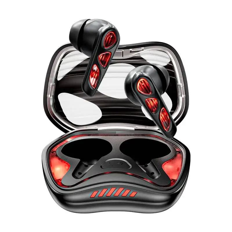 TWS Bluetooth 5.4 for Gaming with Luminous Design RGB in Cosmic Insects Shape, Noise Cancellation, Low Latitude, Audio Stereo Hi-Fi with Low Powerful Low