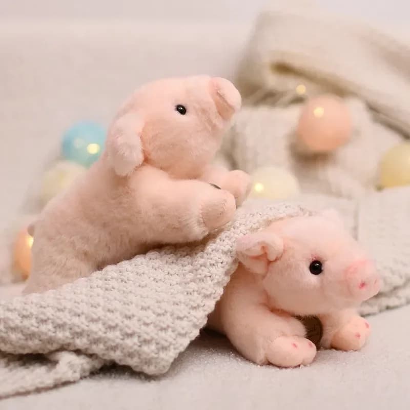 Simpatico maiale realistico peluche farcito morbido animale simulazione maialino bambola per ragazze giocattoli per ragazzo regalo di compleanno