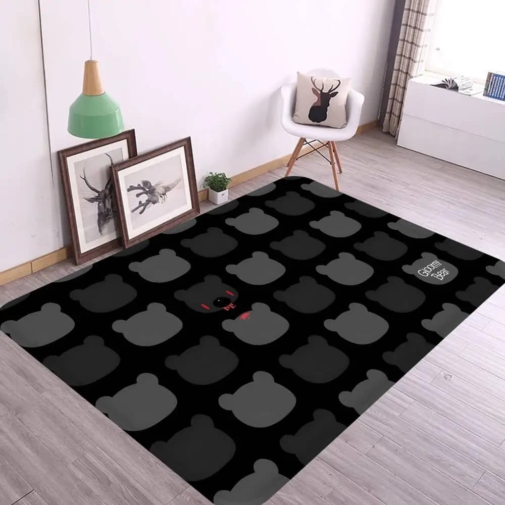 Cartoon G-gloomy Bear Anime Tappetino da cucina Camera dei bambini Decorazione camera da letto Balcone Zerbino antiscivolo Soggiorno Alfombra