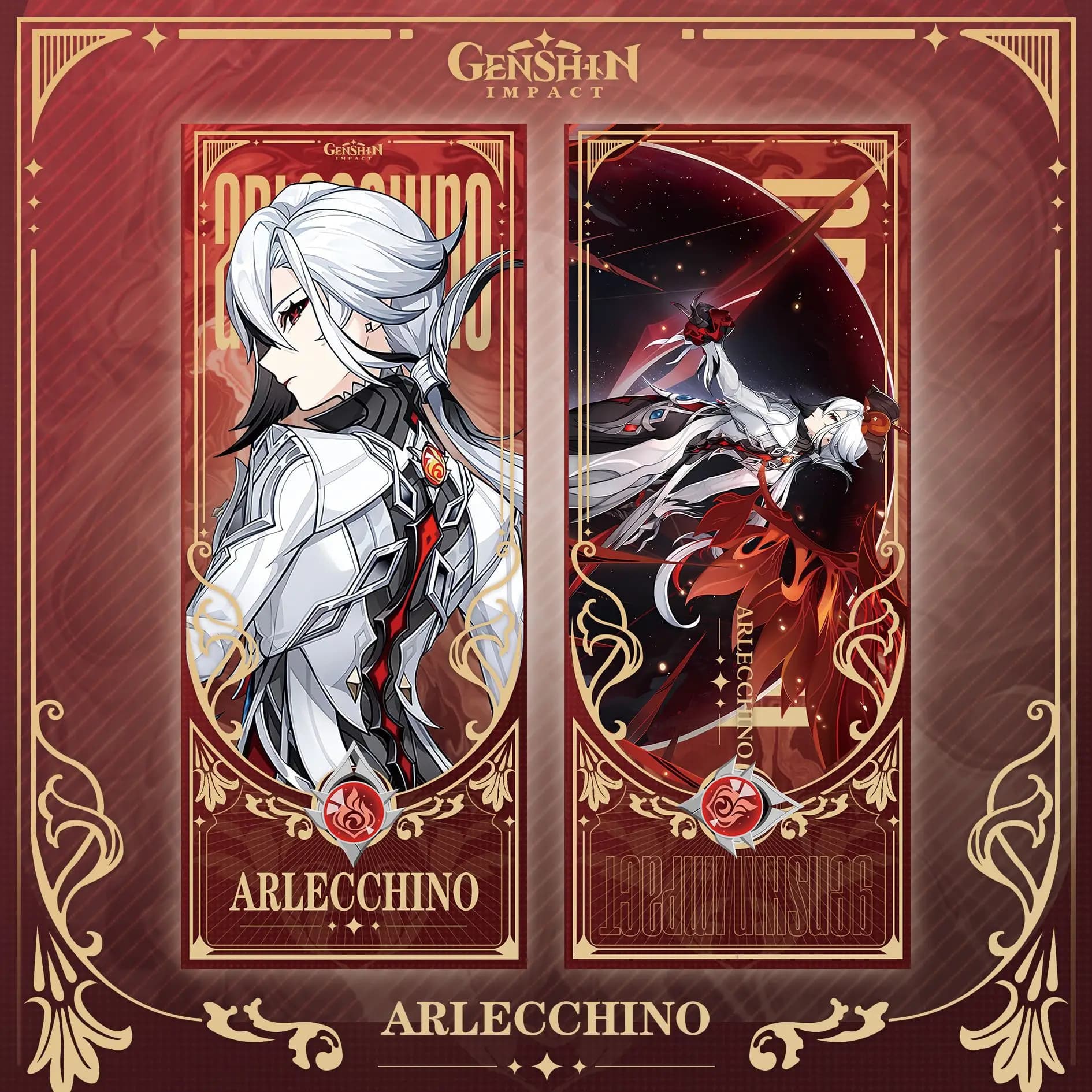 Genshin Impact Collection carte giochi segnalibro beelzebu Yae Miko Wanderer Ganyu Laser biglietto bifacciale Anime tarocchi regalo