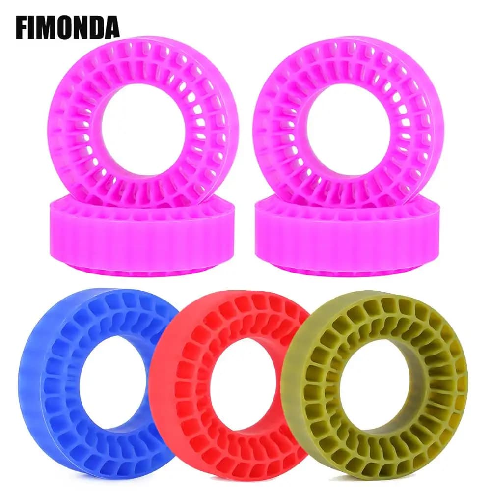 1.0 ''pneumatici in gomma siliconica lnsert Foam Fit 55*20mm per 1/18 1/24 Rc Crawler Car TRX4M SCX24 Fcx24 Ax24 Enduro24 parte di aggiornamento