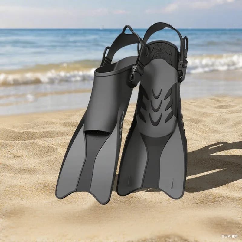 Professional rams with cross-border adjustable laces for men Freestyle Diving Snorkeling Training Swimming equipment for adults
