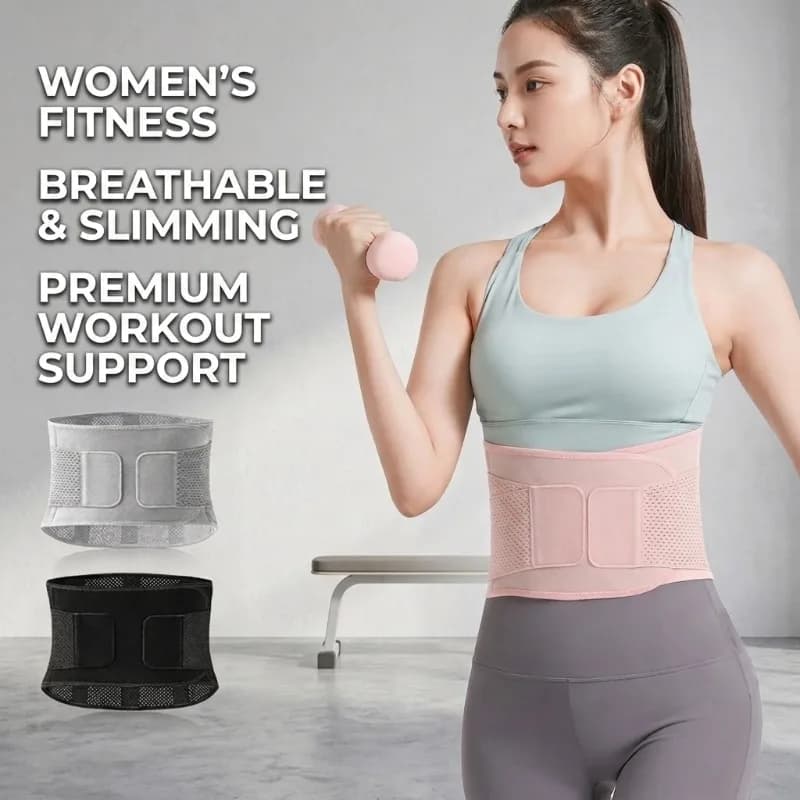 Cintura Modellante Traspirante Regolabile da Donna per Fitness, Allenamento, Corsa e Supporto Dimagrante