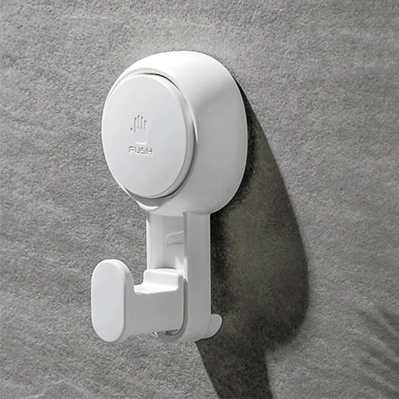 Forte ventosa sottovuoto con punzonatura gratuita per bagno, parete in viscosa senza traccia, porta del bagno dietro il gancio appiccicoso per asciugamano