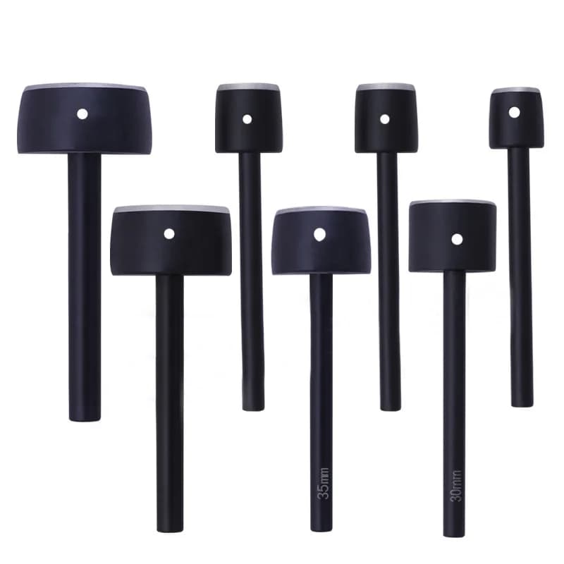 Semicircular punch kit for cutting and punching leather, manual tool for steel corners, for belts, straps, wallets and bags, 15-45mm