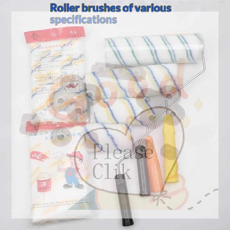 【HG】Paint Roller Brush Multiple Sizes High Density Lint Free Fabric Perfect For Home Wall Painting DIY Renovation Projects