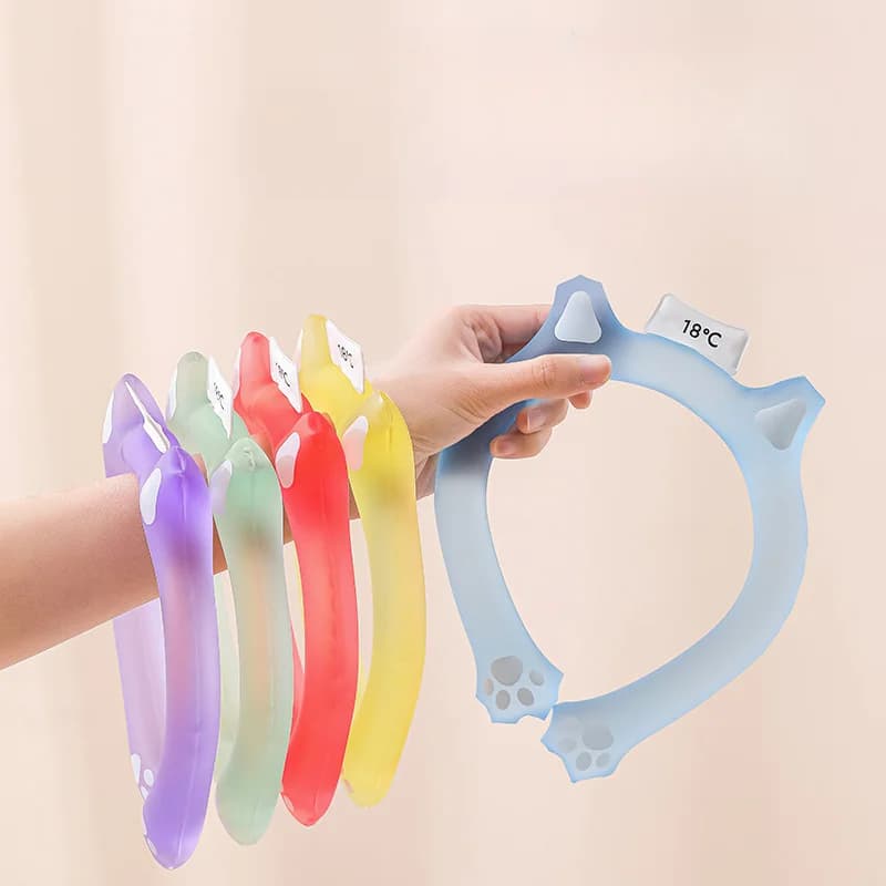 Strumento di prevenzione e raffreddamento Sunstroke anello di raffreddamento per sport all'aria aperta Comfort estivo collare freddo PCM Beach Travel Essentials