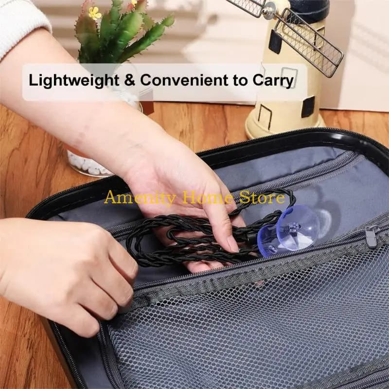 F26C Set 2 pratici stendibiancheria da viaggio, accessori per hotel e case con design salvaspazio limitato