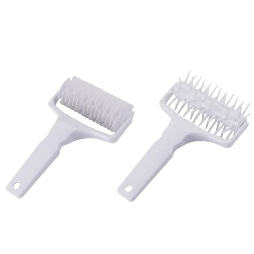 Set di 2 Rulli Foratori per Pizza in PP Premium, Strumento per Forare le Bolle d'Aria nel Impasto della Pizza, Accessorio da Cucina per Pasticceria