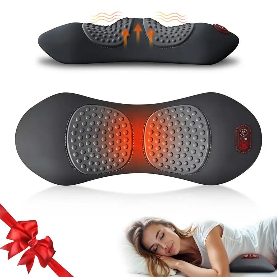 Cuscino Elettrico Ricaricabile per Supporto Lombare con Altezza Regolabile per Letto e Sedia, Massaggiatore Schiena con Calore, Modello 1 Upadate