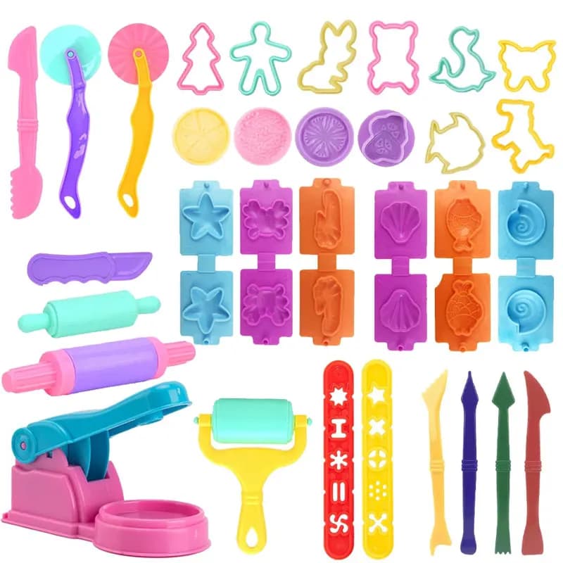 Set di accessori per pasta da gioco per bambini Strumenti per plastilina con vari stampi in plastica Mattarelli Frese Modello in argilla per bambini Bambini