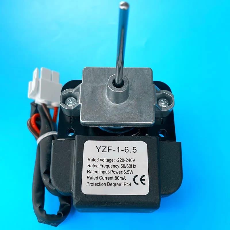 Multimarca universale. Uso frigorifero e congelatore Motore ventola Motore asincrono con palo ombreggiato YZF-1-6.5 Ventola di sbrinamento