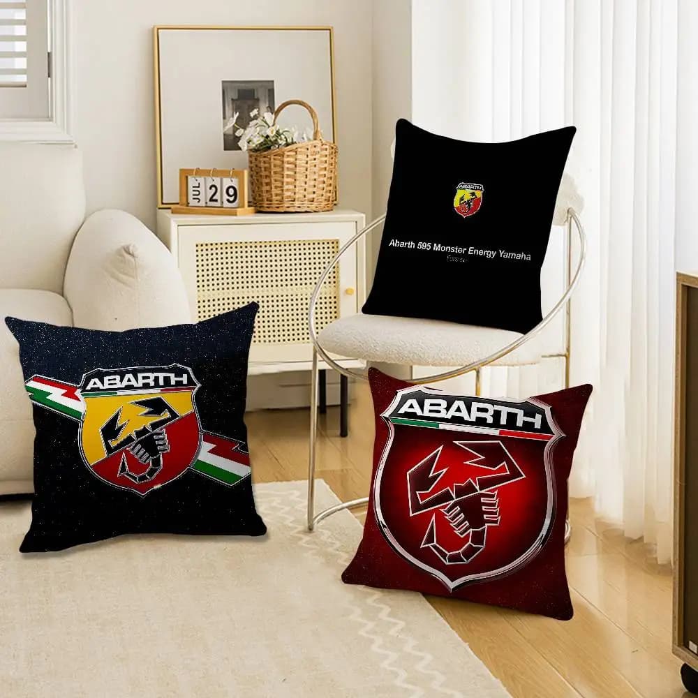 A-Abarth Fodera per cuscino per auto Federa per divano Auto Regalo di Natale 40x40 cm 45x45 cm