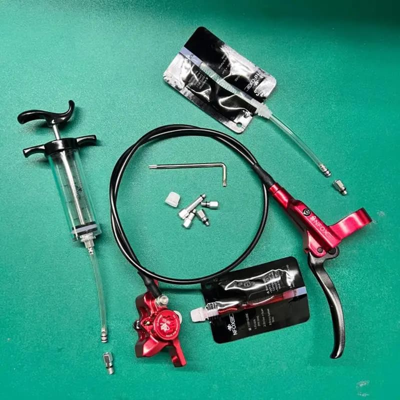 Aluminium Oil Change Tool 14-piece Set Is Suitable For Bicycle Electric Scooter Hydraulic Brake Oil Disc Oil Brake Exhaust