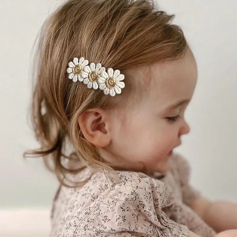 Set di fermagli per capelli a forma di fiore per bambine e neonate 2025 – Accessori e ornamenti per capelli