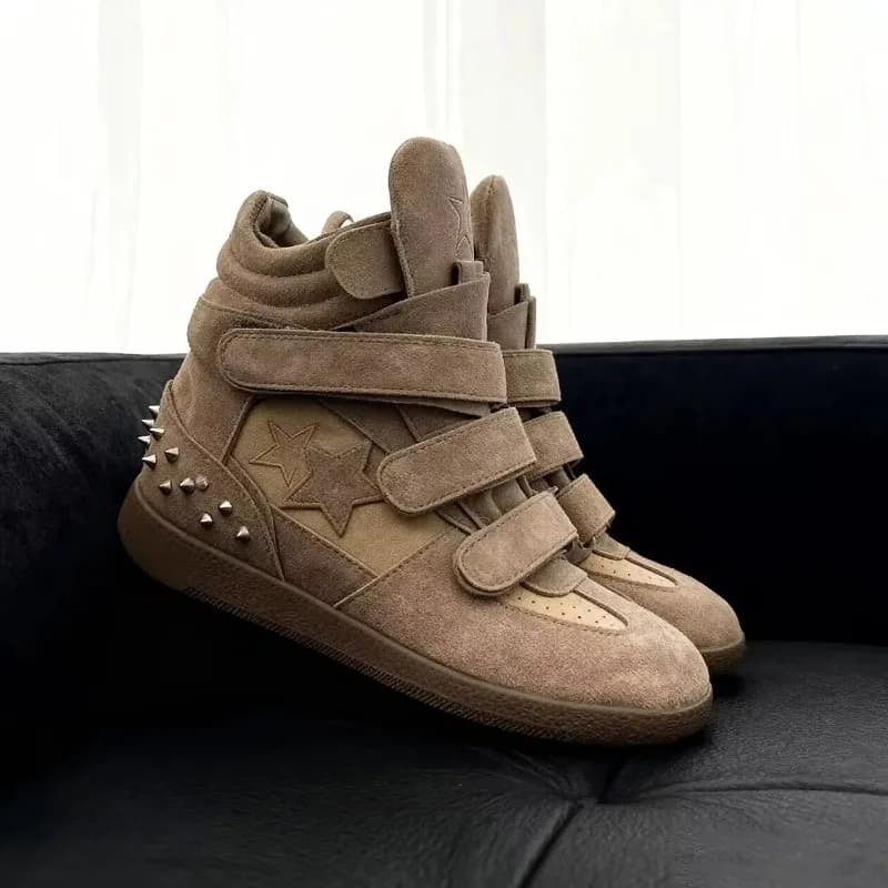 Women Luxury Designer Ankle Boots High Top Casual Flat Sole Sneakers Fashion High End Daily Street Botas Mujer Footwear