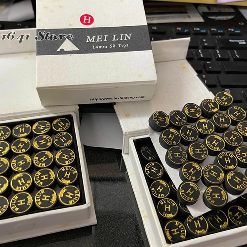 (NOVITÀ) 1 pz/lotto Punta per Stecca da Biliardo Giapponese da 14mm in Pelle di Maiale di Qualità, Punta a 9 Strati per Stecca da Snooker