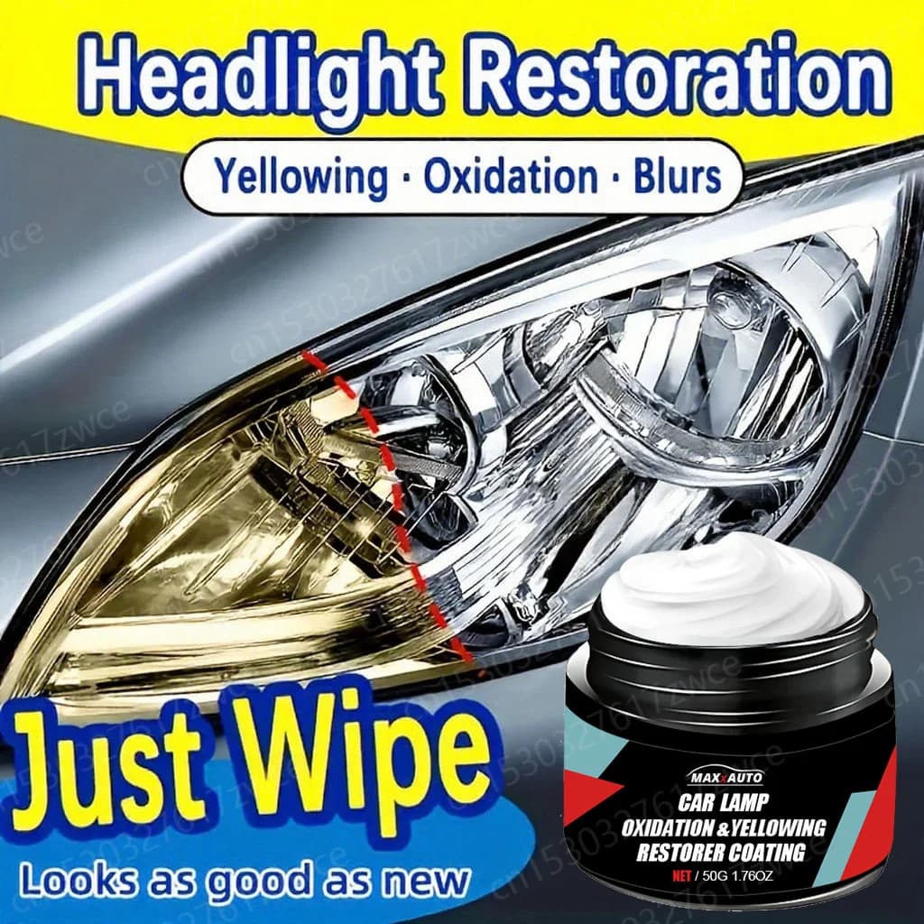 Restoration of car headlights Polishing Removal of scratches of headlights Repairing Paste for cleaning Remove oxidation Polishing liquid for headlights