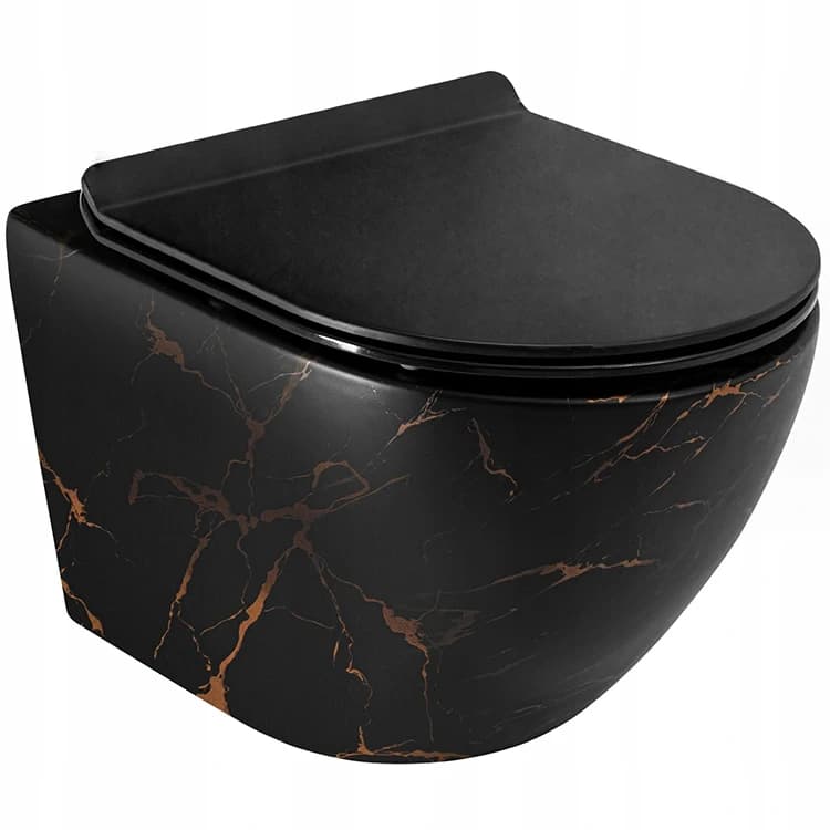 Toilet,Chinese Wholesale Design Marble Matte Color Wall Hung Toilet