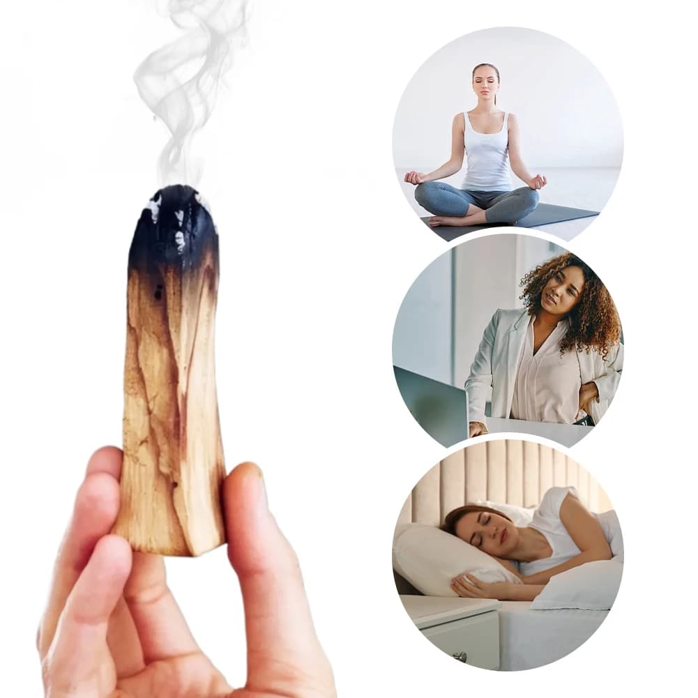 Bastoncini di incenso naturale Palo Santo purificanti, curativi, antistress, diffusori di aroma in legno, bastoncini per fumigazione per la casa e il soggiorno