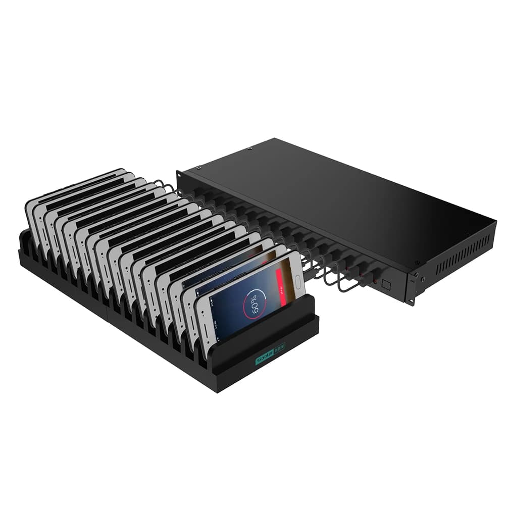 Stazione di Ricarica USB Multiplo ad Alta Potenza Sipolar C-165, Caricatore per Smartphone con 16 Porte USB per Dispositivi Multipli