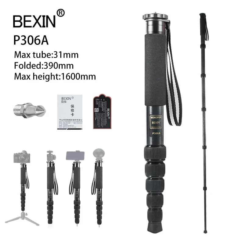 P306A monopiede camera stick monopiede portable camera light video base monopiede shooting profession for camera dslr point
