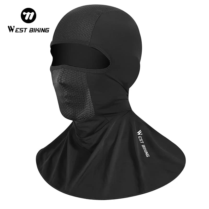 WEST BIKING Cycling Mask in Ice Silk, Solar Protection, Unisex, Breathable, Absorbs the sweat, Integral Copricapo, Motorbike and E-Bike Undercarry