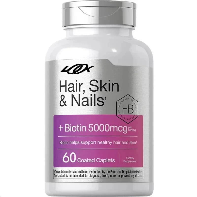 Vitamins for hair, skin and nails | | Contains biotin and collagen | | Integrators for men and women | | | Not genetically modified