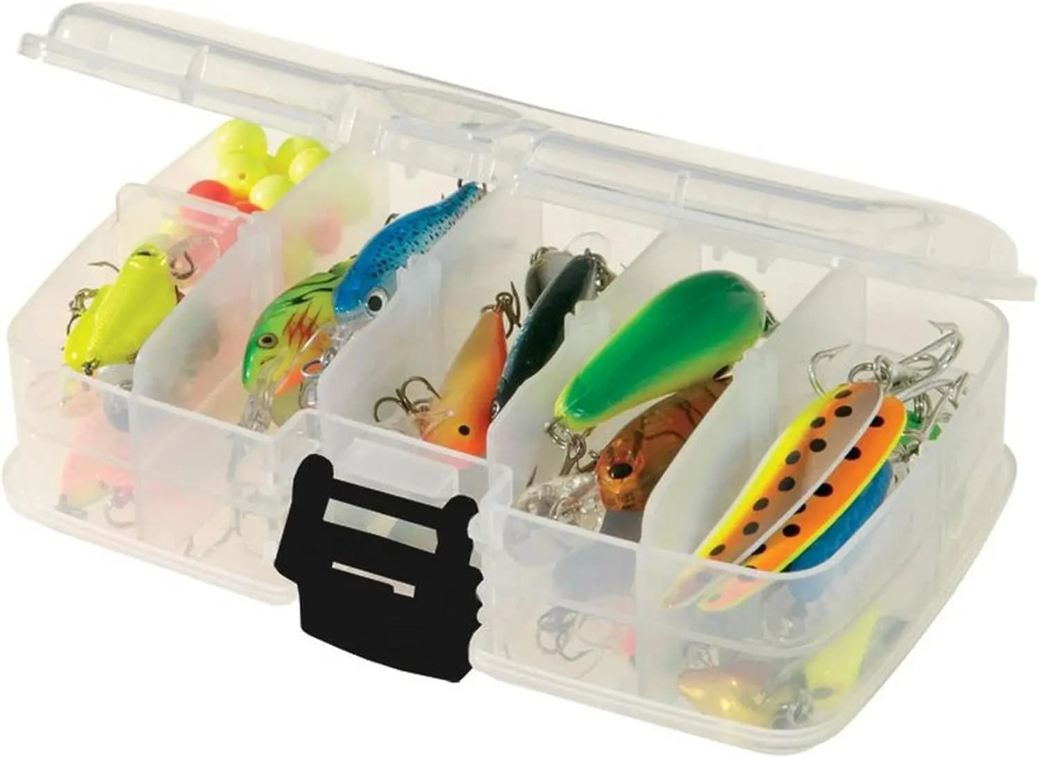 Piccola Scatola Porta Attrezzi da Pesca a Doppio Lato, Contenitore Premium per Attrezzatura da Pesca, Resistente e Portatile