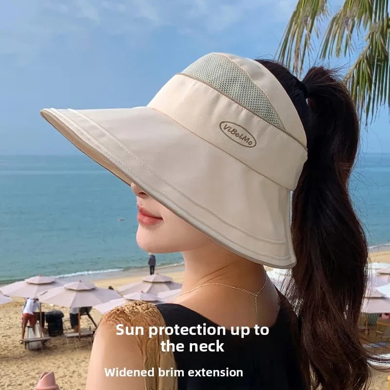 Cappello da donna per protezione solare estiva, antivento, con visiera rigida, protezione UV, antiribaltamento, resistente al vento, per ciclismo