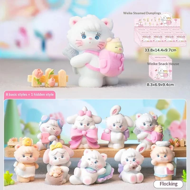 Hot 8pcs/Set MIKKO Petite Pet Blind Box Kawaii Cat Pet Doll Cute Grain Creative Desktop Ornament Surprise birthday pink Gifts