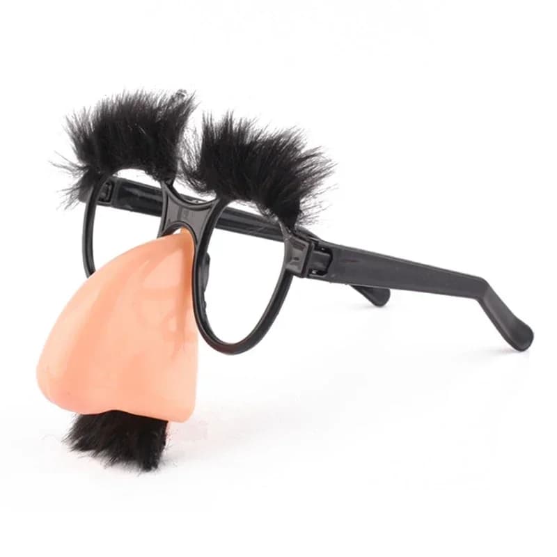 Occhiali Divertenti con Baffi per Cosplay, Occhiali a Contrasto per Feste, Baffi Divertenti per Adulti, Naso Grande, Accessori per Festival nel 2026