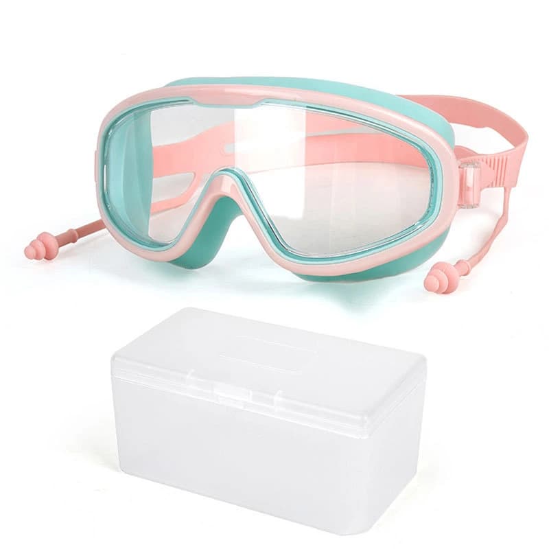 Professional swimwear for children Swim glasses Ear caps UV protection waterproof adjustable baby swimming glasses