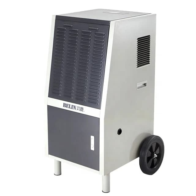 BELIN BL-8138S Compressore Tipo R410a Refrigerante Display a LED Ruota grande e serbatoio dell'acqua da 10 litri Deumidificatore con alloggiamento in metallo