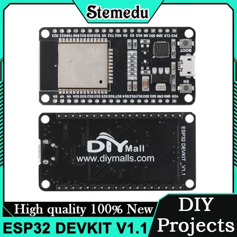 DEVIT V1 ESP32- Development card WiFi 2.4 GHz + Bluetooth 4.2 MCU dual-core 36 pin for IoT Arduino/ projects DIY