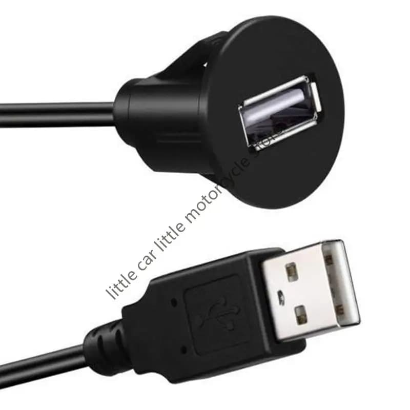 Extension cable for recessed socket for car dashboard SUV R9CC USB 2.0 male to female