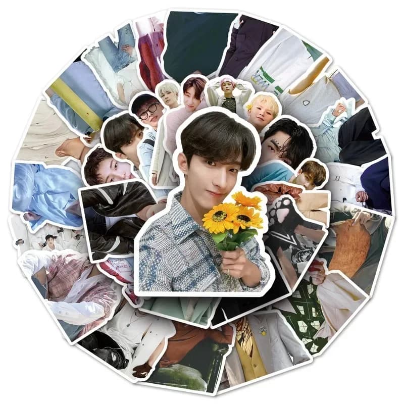50Pcs New SEVENTEENeds Creative DIY Decorative Stickers Cute Pattern Decals for Phone Case & Scooter Personalized Ornament