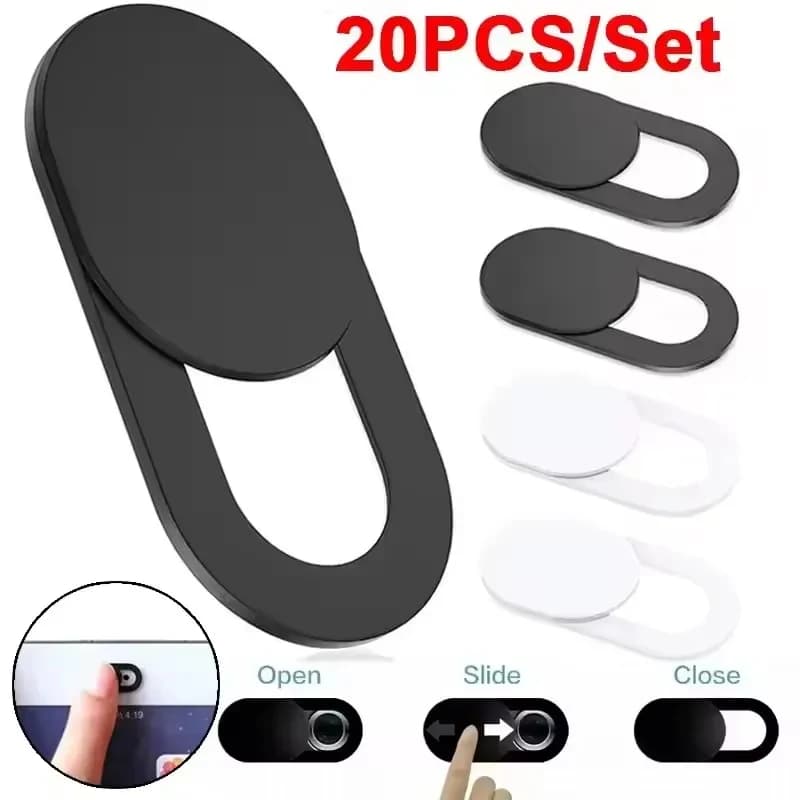 5/10/20pcs Webcam Cover Shutter Magnet Slider Plastic Camera Cover For IPad Web Laptop Pc Camera Mobile Phone Privacy Sticker