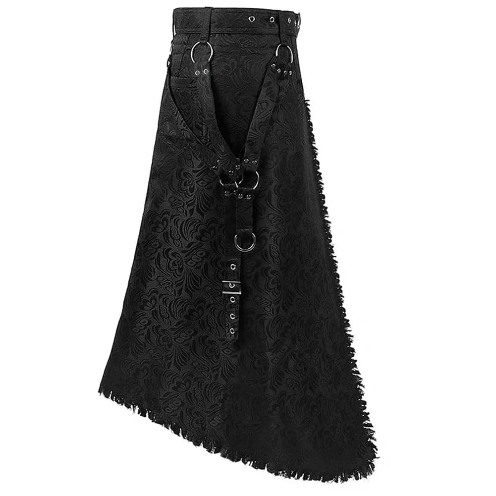Men\'s Skirt 1 Pc Black For Vacation Polyester Autumn Casual Holiday Regular Slight Stretch New Stylish Men\'s