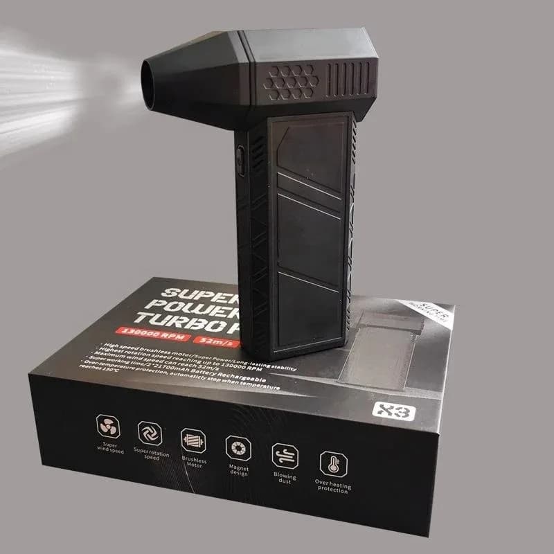 F.EASY.D Mini Ventilatore Portatile 150000rpm, Soffiatore Elettrico Compatto, Mini Ventilatore Turbo Jet per Pulizia