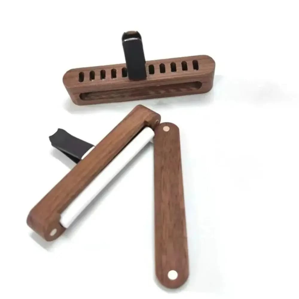 Natural Solid Wood Car Perfume Lasting Aroma with 10 Refill Sticks Car Diffuser Vent Clip Car Interior