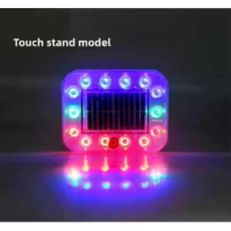 Luce di Emergenza LED Solare per Auto, Ricaricabile USB, Luce Stroboscopica con Base Magnetica per Camion, Fuoristrada, ATV