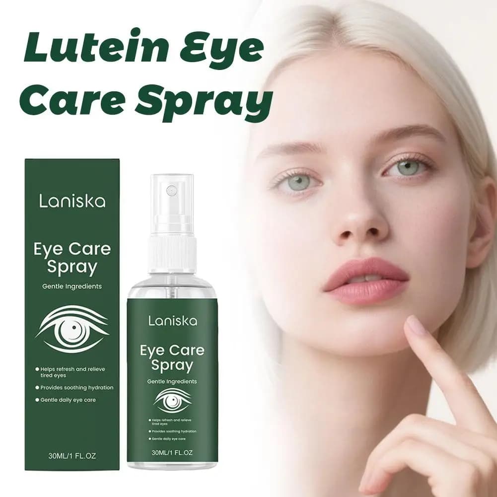 1/3 pz Spray per la Cura degli Occhi alla Luteina 30ml, Liquido Anti-Fatica per Occhi, per Visione Sfocata e Disagio, Idrata Profondamente la Pelle