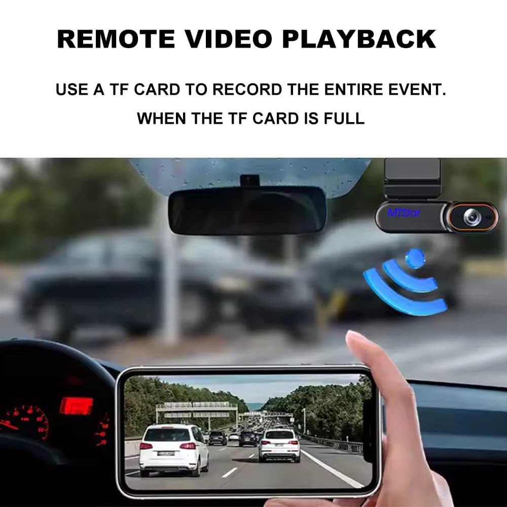 Dashcam HD 1080P 4G camera, used in vehicles, supports global positioning system, with cloud storage on TF card